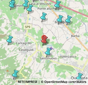 Mappa Via Pontassio, 51039 Quarrata PT, Italia (2.848)
