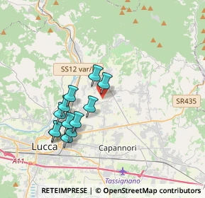 Mappa Via delle Ville Lammari, 55013 Capannori LU, Italia (3.43083)