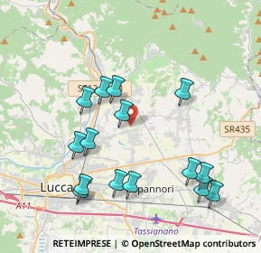 Mappa Via delle Ville Lammari, 55013 Capannori LU, Italia (4.198)