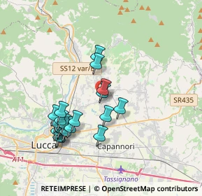 Mappa Via delle Ville Lammari, 55013 Capannori LU, Italia (3.6345)
