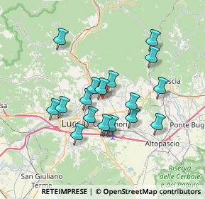 Mappa Via delle Ville Lammari, 55013 Capannori LU, Italia (6.29833)