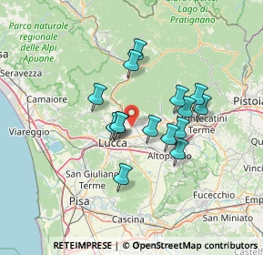 Mappa Via delle Ville Lammari, 55013 Capannori LU, Italia (10.96533)