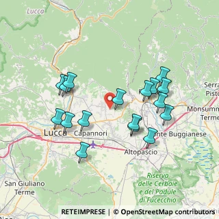 Mappa Via delle Ralle, 55012 Capannori LU, Italia (7.28353)