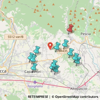 Mappa Via delle Ralle, 55012 Capannori LU, Italia (3.83385)