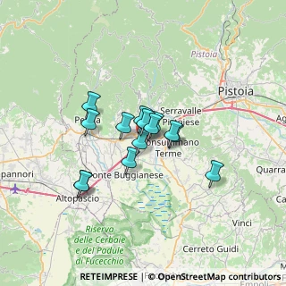 Mappa Via Friuli, 51016 Montecatini Terme PT, Italia (4.65357)