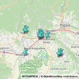 Mappa Via Friuli, 51016 Montecatini Terme PT, Italia (5.51333)