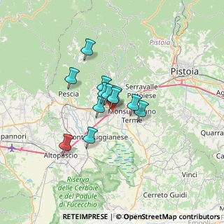 Mappa Via Friuli, 51016 Montecatini Terme PT, Italia (4.31333)