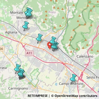 Mappa Via Giovanni Boccaccio, 59100 Prato PO, Italia (5.375)