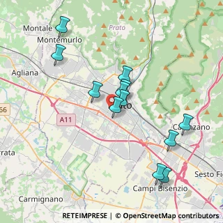 Mappa Via Giovanni Boccaccio, 59100 Prato PO, Italia (3.74833)