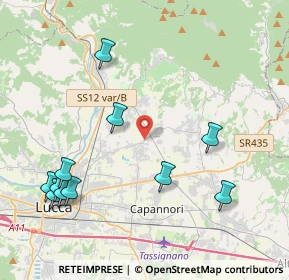 Mappa Via delle Ville Lammari, 55012 Capannori LU, Italia (4.99364)
