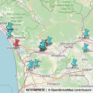 Mappa Via delle Ville Lammari, 55012 Capannori LU, Italia (17.94467)