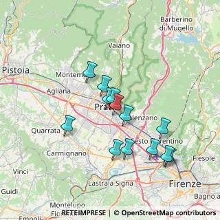 Mappa Via Andrea della Robbia, 59100 Prato PO, Italia (6.43769)