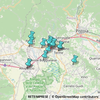 Mappa Via del Gallo, 51016 Montecatini Terme PT, Italia (4.66357)