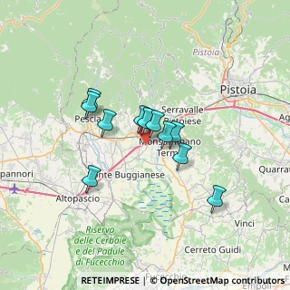Mappa Via del Gallo, 51016 Montecatini Terme PT, Italia (5.07364)