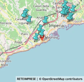 Mappa Via Nizza, 18100 Imperia IM, Italia (2.44)