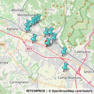 Mappa Via Arcobaleno, 59100 Prato PO, Italia (3.46167)