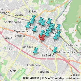 Mappa Via Arcobaleno, 59100 Prato PO, Italia (1.423)