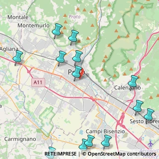 Mappa Via Giacinto Fabbroni, 59100 Prato PO, Italia (5.98462)