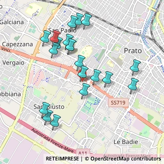 Mappa Via dei Pioppi, 59100 Prato PO, Italia (1.028)