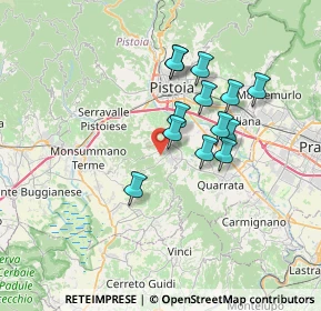 Mappa Via Castel de' Bobi, 51034 Serravalle Pistoiese PT, Italia (5.92308)