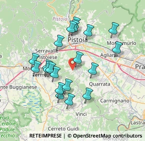 Mappa Via Castel de' Bobi, 51034 Serravalle Pistoiese PT, Italia (6.959)