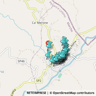 Mappa Via S. Marino, 61013 Mercatino Conca PU, Italia (0.38889)