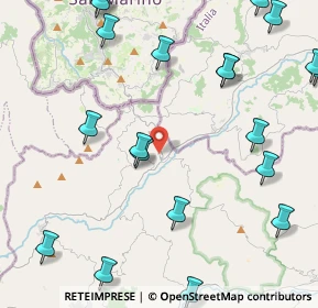 Mappa Via S. Marino, 61013 Mercatino Conca PU, Italia (5.95)
