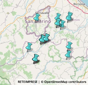 Mappa Via S. Marino, 61013 Mercatino Conca PU, Italia (6.62158)