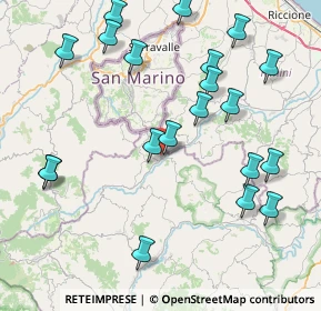 Mappa Via S. Marino, 61013 Mercatino Conca PU, Italia (9.5775)
