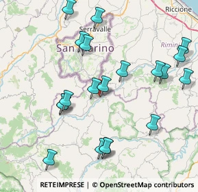 Mappa Via S. Marino, 61013 Mercatino Conca PU, Italia (9.048)