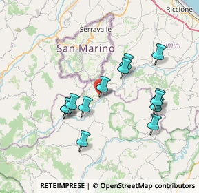 Mappa Via S. Marino, 61013 Mercatino Conca PU, Italia (6.99462)
