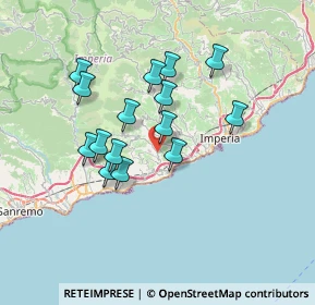 Mappa Strada Provinciale, 18017 Civezza IM, Italia (6.09933)