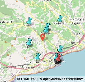 Mappa Strada Provinciale, 18017 Civezza IM, Italia (1.9595)