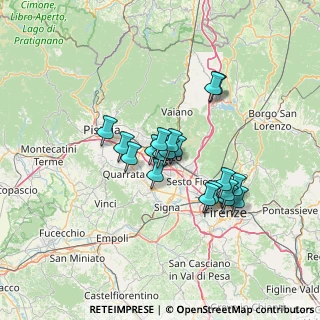 Mappa Via Stradello di Gello, 59100 Prato PO, Italia (10.69421)