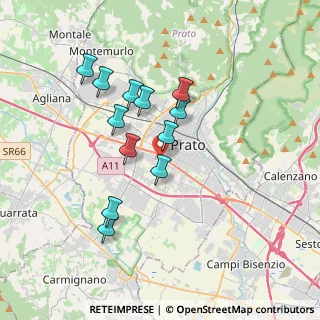 Mappa Via Stradello di Gello, 59100 Prato PO, Italia (3.2325)