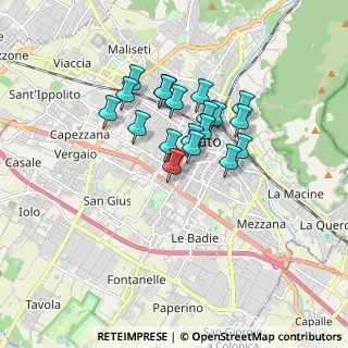 Mappa Via Verona, 59100 Prato PO, Italia (1.35421)