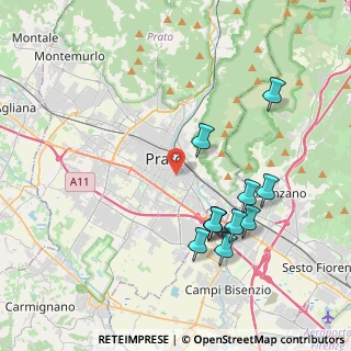 Mappa Via Giuseppe Marchini, 59100 Prato PO, Italia (4.10909)