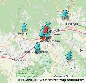 Mappa Via dei Ponticelli, 51018 Pieve A Nievole PT, Italia (5.84769)