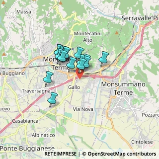Mappa Via dei Ponticelli, 51018 Pieve A Nievole PT, Italia (1.22118)