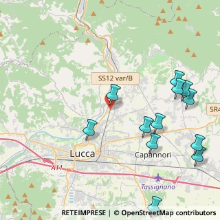 Mappa Via del Ponte, 55100 Lucca LU, Italia (5.28)