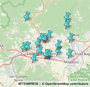 Mappa Località Osteria, 55013 Capannori LU, Italia (6.23389)