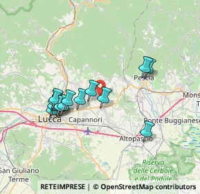 Mappa 185 Via Comunale, 55012 Capannori LU, Italia (6.76643)
