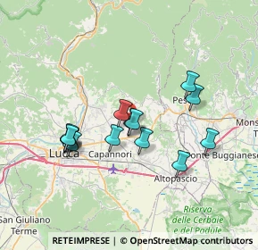 Mappa 185 Via Comunale, 55012 Capannori LU, Italia (6.43214)