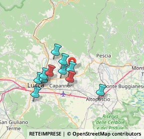 Mappa 185 Via Comunale, 55012 Capannori LU, Italia (6.02182)