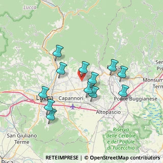 Mappa 185 Via Comunale, 55012 Capannori LU, Italia (6.69)