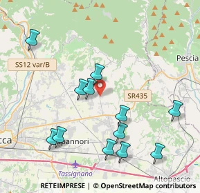 Mappa 185 Via Comunale, 55012 Capannori LU, Italia (4.39083)