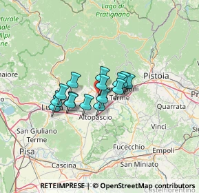 Mappa Via Rocconi, 51017 Pescia PT, Italia (8.35733)