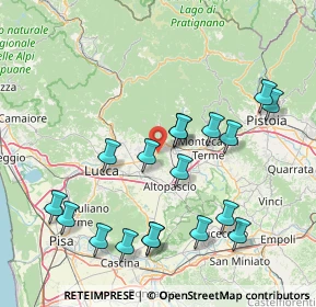 Mappa Via del Carrara, 55012 Capannori LU, Italia (17.11167)