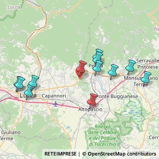 Mappa Via del Carrara, 55012 Capannori LU, Italia (8.685)