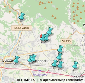 Mappa Via dei Gheghi, 55018 Capannori LU, Italia (4.3775)